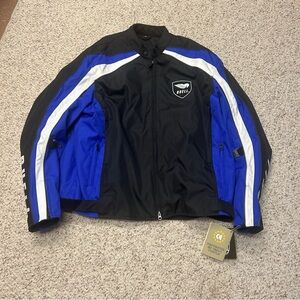 Buell CE Provector Vurryle Motorcycle Biking Jacket Vest Lined XXL Blue Padded